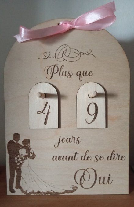 Décompte pour mariage