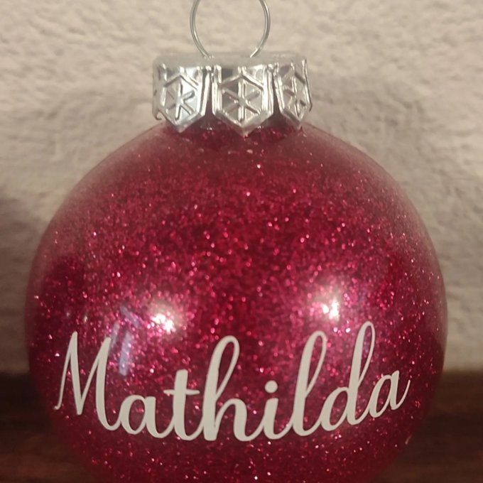 Boule de noël paillettes