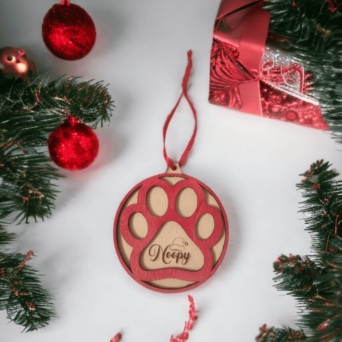 Boule de noël personnalisée animaux